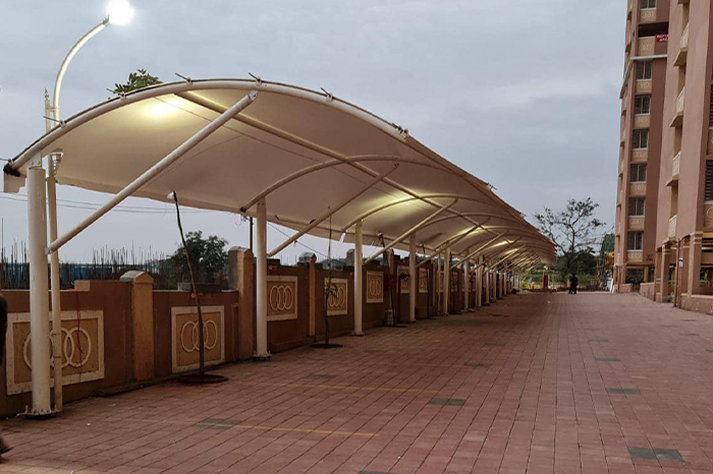 Supplier, Exporter of  Tensile Cloth Parking  fabrication works  in Pune,pcmc